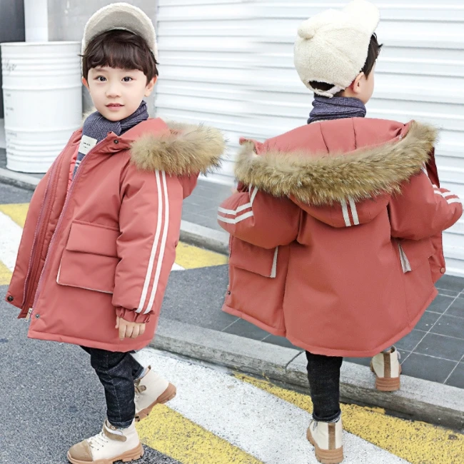 
SE7075 Korea fashion new arrival children winter coat hooded boy down jacket kids 