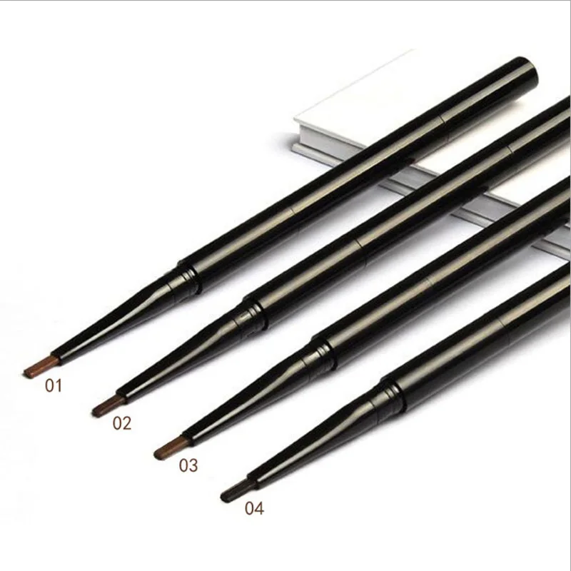 

Hot sales retractable eyebrow pencil private label eyebrow pencil tattoo with brush, 10 colors