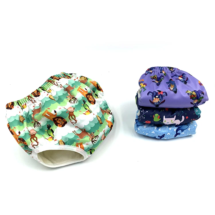 

Hot sale toddlers potty reusable toddler potty training pants baby cloth diaper with inserts, Multi color,custom,we have many colors for your choice