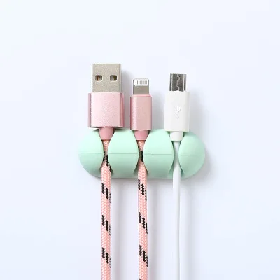 

Hot-selling Simple Paste-type Wire Organizer With 3 Card Holders And Two Sets