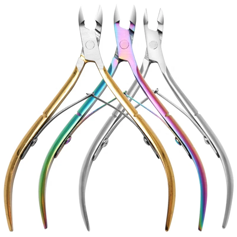 

Best Quality Stainless steel Nail Clipper Trimmers Rainbow Titanium Cuticle Nipper Cutter, Gold/black/silver/rainbow