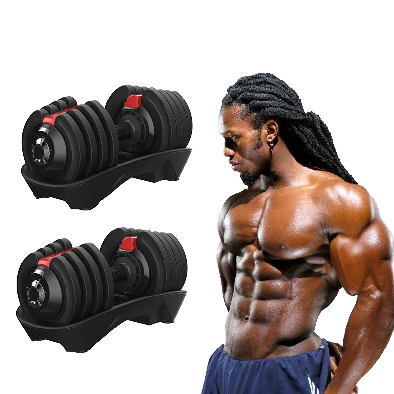 

Gym Equipment Dumbbell Set Adjustable Dumbbells 40kg With Rack Body Building Custom Dumbbell Adjustable