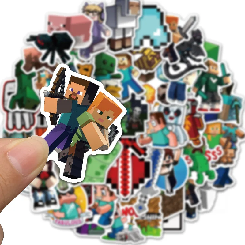 100pcs Cartoon Minecrafted Stickers Waterproof Vinyl Stickers For Latop