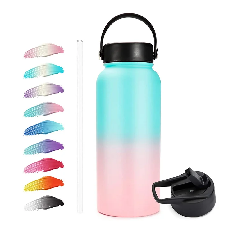 

In Bulk New Design Flashing Wide Mouth Vacuum Bottle Insulated Outdoor Stainless Steel Tumbler, Customized color