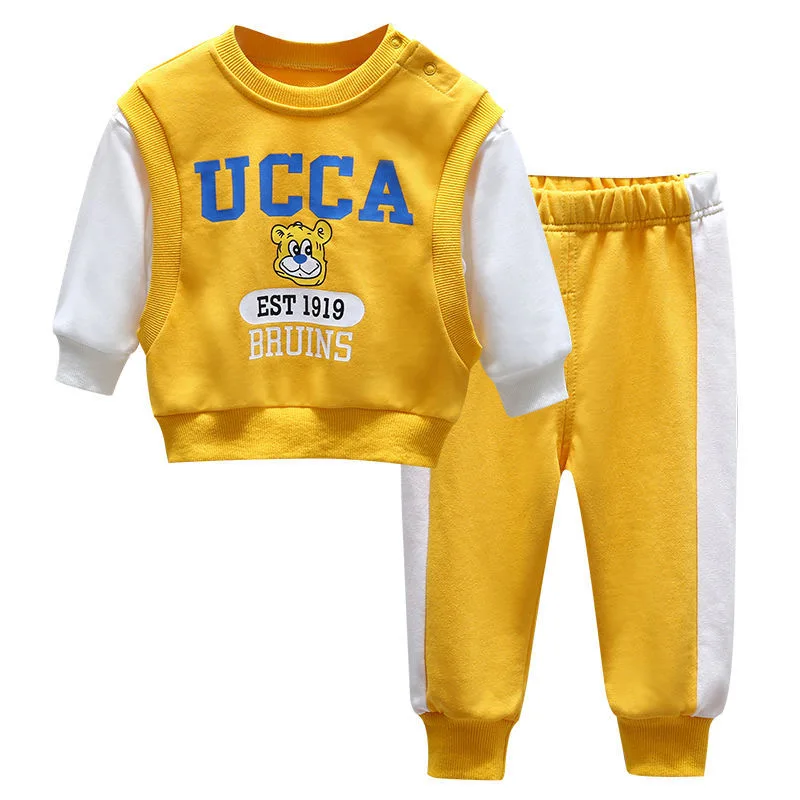 

kids Children's clothing Spring/summer hoodie set New children's clothing long sleeve set Children's clothing wholesale at a low