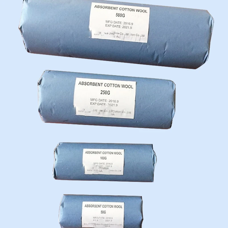 
medical consumable pure cotton surgical absorbent wool roll 