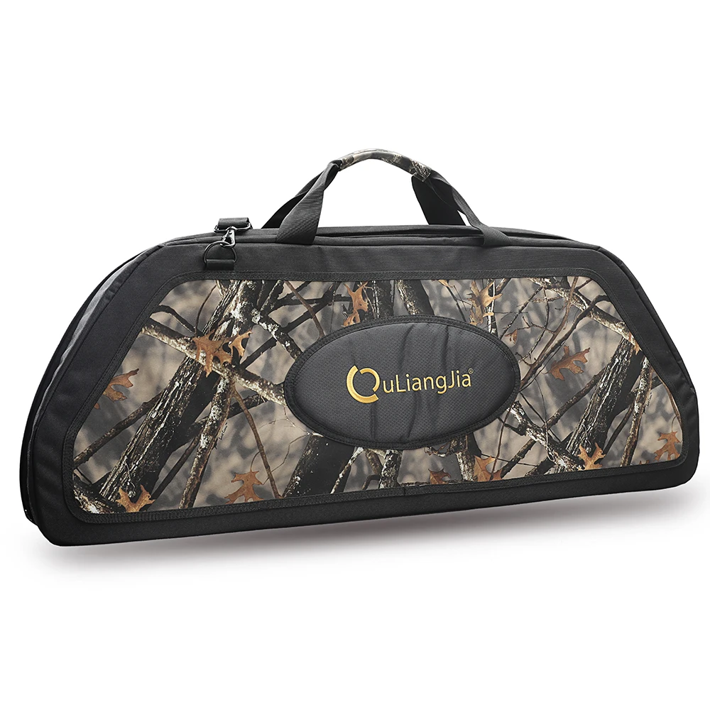 

High Quality Outdoor Durable Archery Hunting Accessories Bow Bag Compound Bow Case with Large Pocket, Camo/black