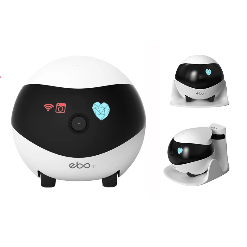 

2021 New Amazon Wifi Connection Ebo SE Pet Companion Laser Electr Interact Robotic Toy with 1080p Camera Track for Indoor, White