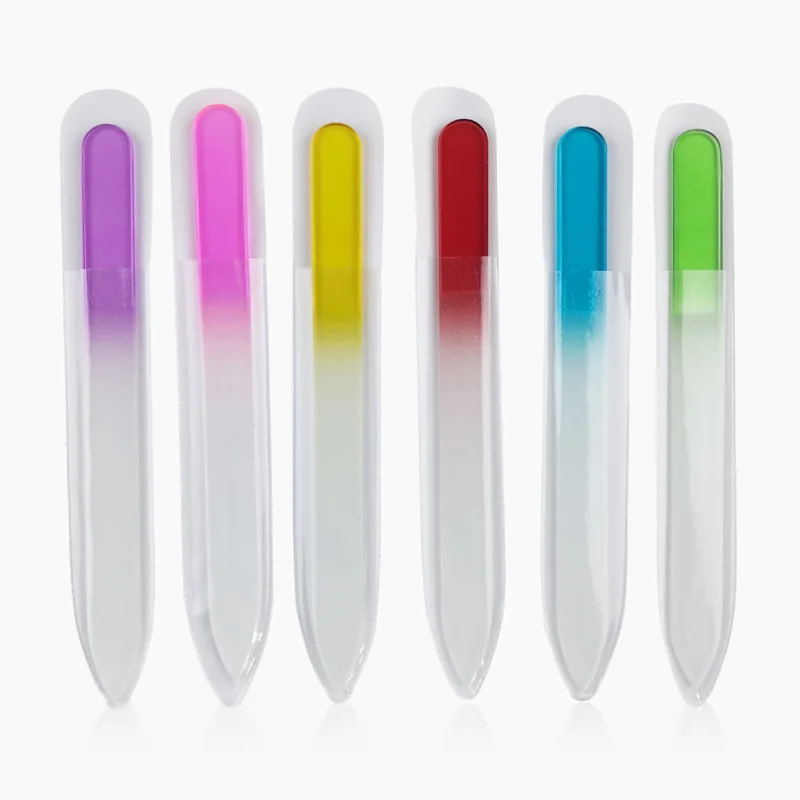 

Amazon Best Product Rainbow Colors Beauty Crystal Glass Nail File, Customized color