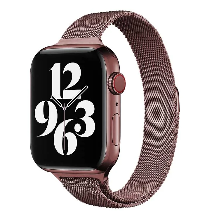 

Milanese Loop Apple Watch Milan Tali 6 Band 42mm 38mm 40mm 44mm Stainless Steel Bracelet Strap For iwatch Series 5 4 3 2 1 6 SE, Various colors to you choose