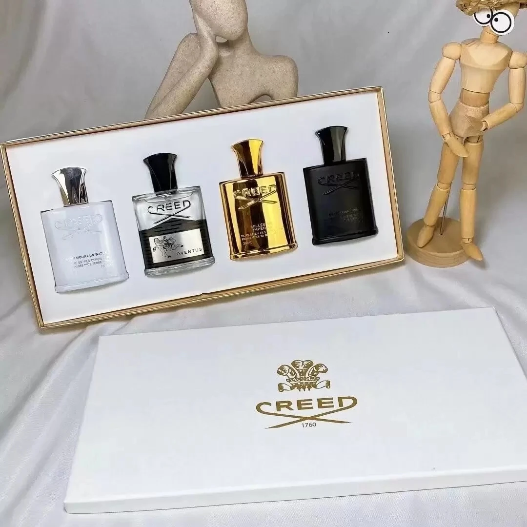 

Creed Perfume 30ml*4 Set Aventus Imperial Millisime Silver Mountain Water Green Irish Tweed Eau De Parfum Long Lasting Fragrance