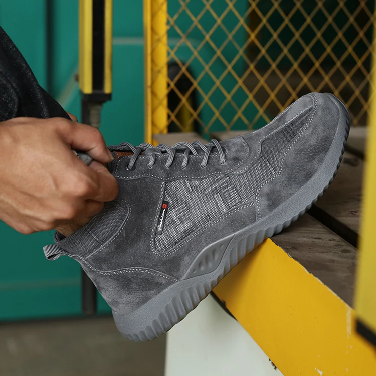 

Custom Made Working Stylish Engineers Shoes Men Safety For Engineers, Black,grey