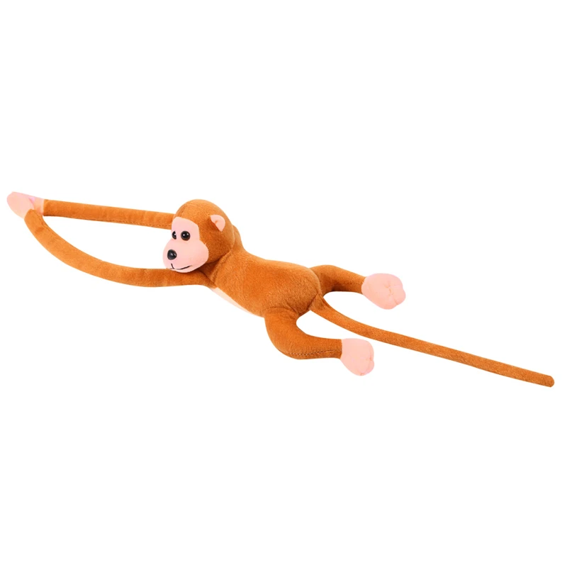  Forest & Twelfth Mono de peluche de mono de brazo largo de 19  pulgadas con accesorios de gancho y bucle en los brazos, peluche de mono de  peluche para juegos de