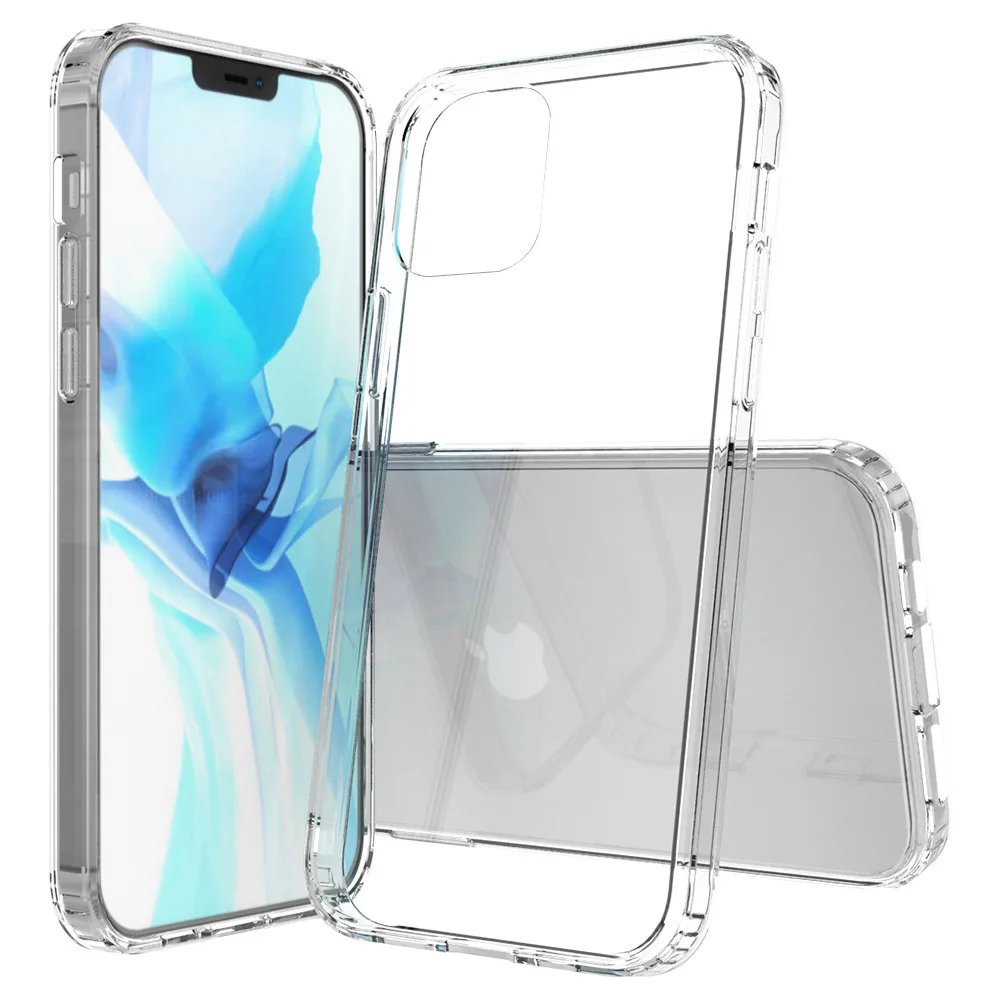 

Clear PC Acrylic TPU Shockproof Phone Case For iPhone13 11 pro 12mini 5.4 12 12pro 6.1 12pro max 6.7 phone back cover, Transparent