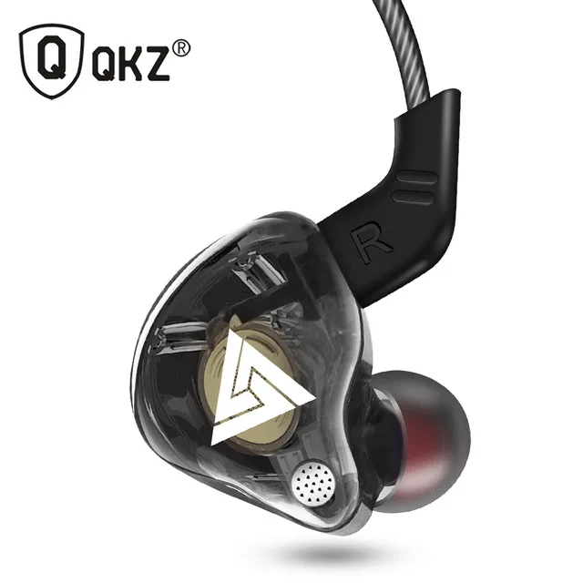 

QKZ AK6 3.5mm wired Copper Driver HiFi Sport Headphones In Ear Earphone For Running With Microphone Headset music Earbuds PK QKZ