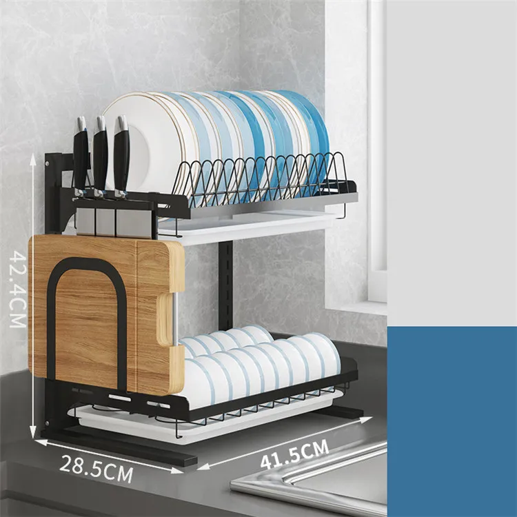

Multifunction Custom 2 Tier Household Over The Sink Dish Drying Rack,kitchen Stainless Steel Dish Drying Rack,Dish Dry Rack, As picture
