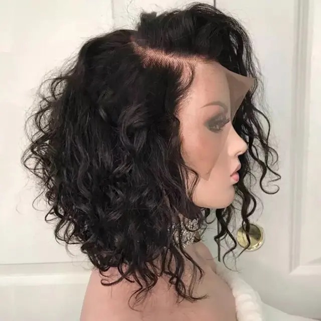 

10A Top Quality Malaysia Hair Natural Wave 150% Density Full Lace Front Wigs With Freestyle Parting