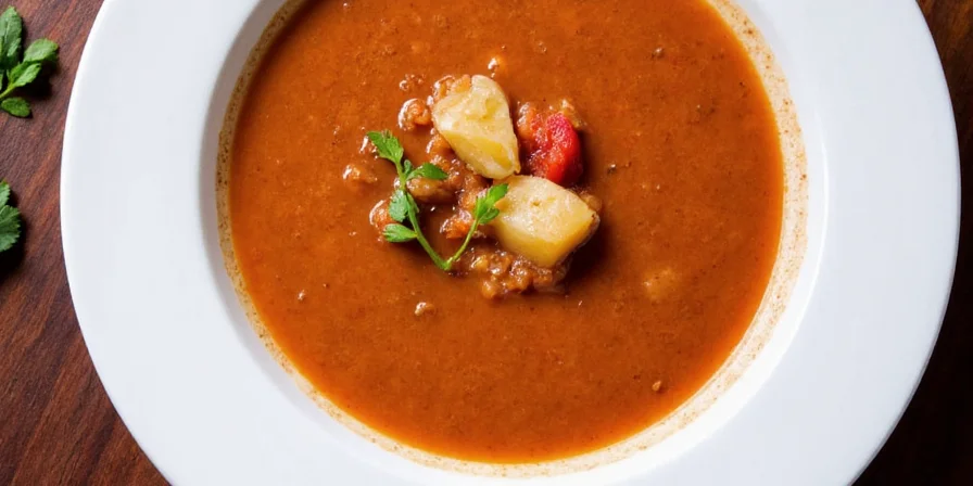 World map with spice icons surrounding a giant soup bowl