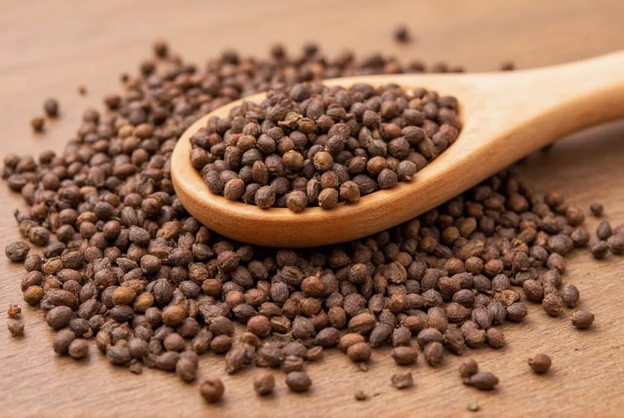 Common spice substitutes for ground cloves arranged on wooden table