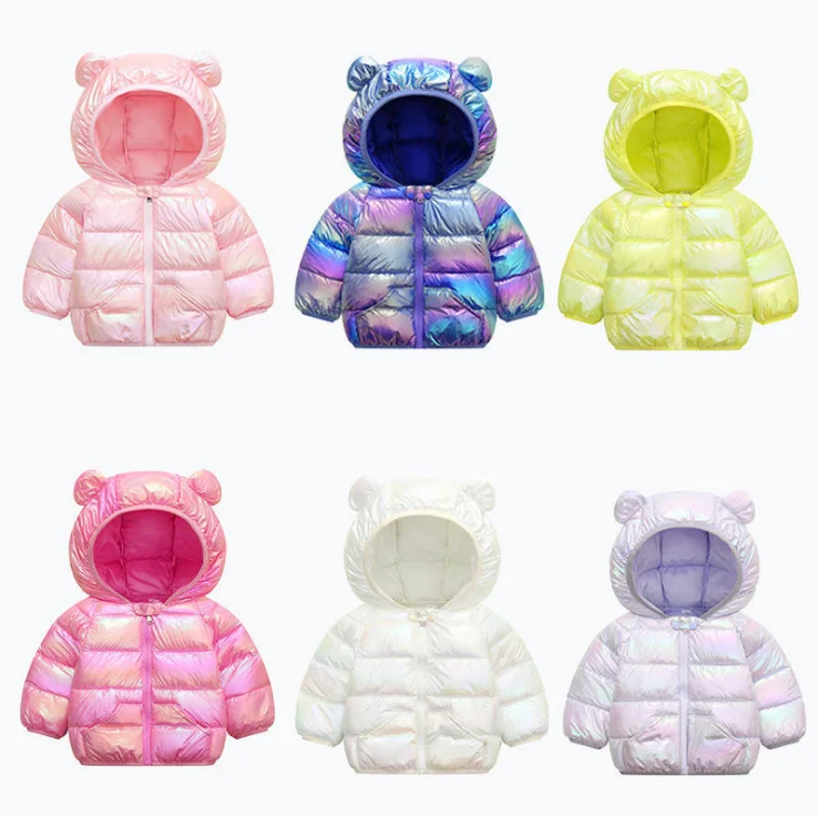 

Colorful cute waterproof children lightweight baby girl puffer down bubble jacket coat for babies