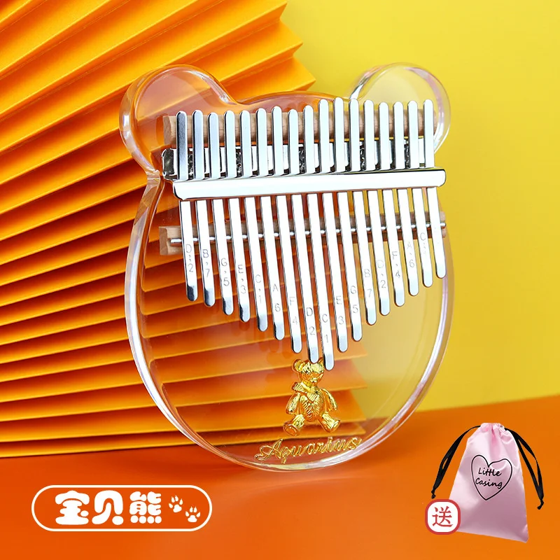 

Factory Direct Sale Transparent Crystal 17-key Kalimba, Transparent color