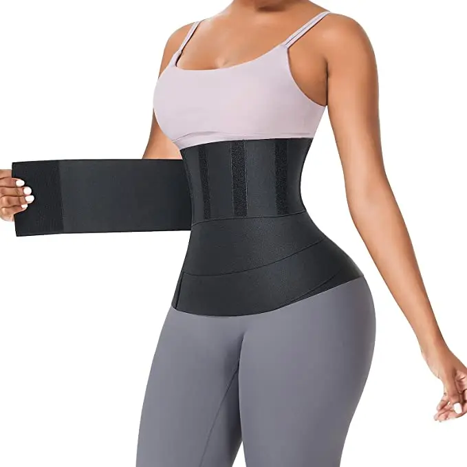 

3M-6M Elastic Belly Body Wrap Waist Trainer Band For Women 2021 Bandage Tummy Wrap Belly Binding Upgraded Version, Black