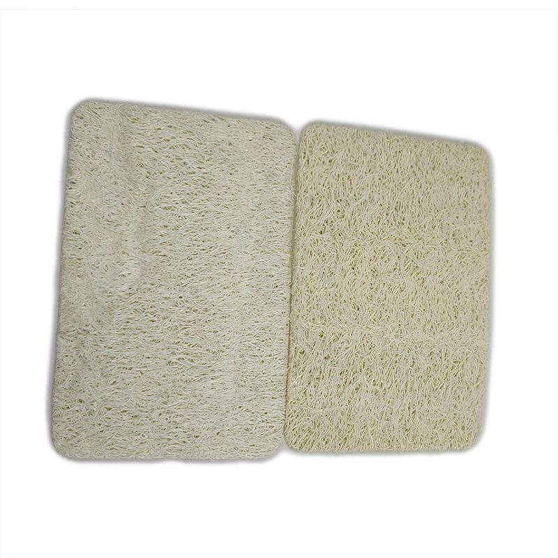 

Natural Exfoliating Face Pad Loofah Sponge Facial Brush Shower Scrubber Body Bath Spa luffa, White