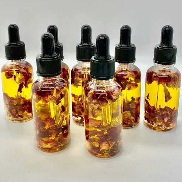 

Private Label 100% Natural Organic Pure Face Skin Care Repair Rose Petal Oil, Light yellow/ customize