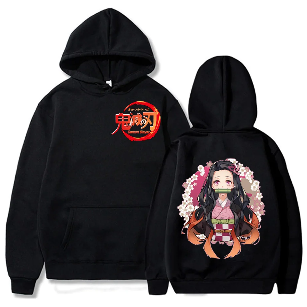 

Demon Slayer Kimetsu No Yaiba Long Sleeve Winter Warm Kamado Nezuko Harajuku Hoodie