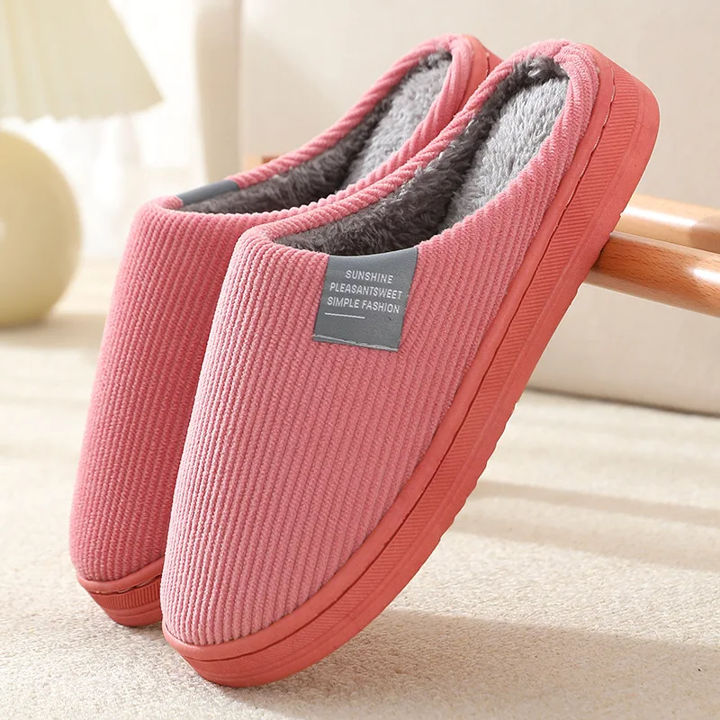

New Comfort Style Home Ladies Bedroom Trendy Warm Designer Indoor Covered Womens Mens Slides Slippers