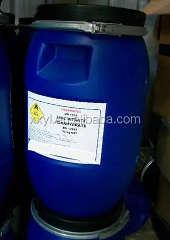 
Zinc Nitrate hexahydrate 98% Zn(NO3)2.6H2O industrial grade CAS#10196-18-6 