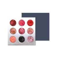 

9 color high pigment glitter eye shadow cosmetic wholesale distributor private label eyeshadow palette