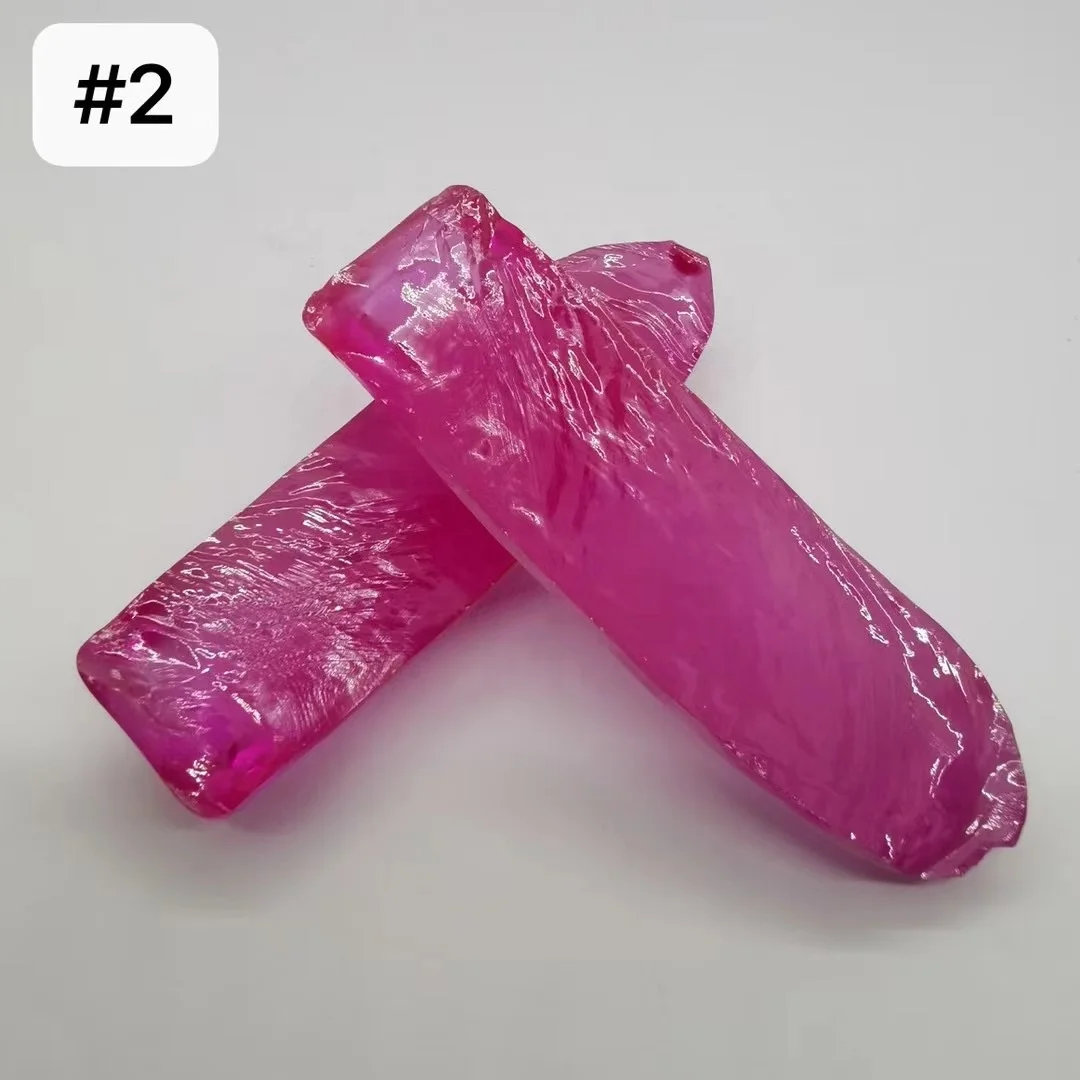 

Wuzhou Wholesale 5A quality 2# Red Ruby Synthetic Ruby Cylinder Corundum Rough Material