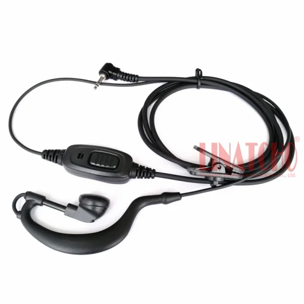 1 Pin 2.5mm Ptt Mic Walkie Talkie Two Way Radio Tc-320 Tc-310 Earphone ...