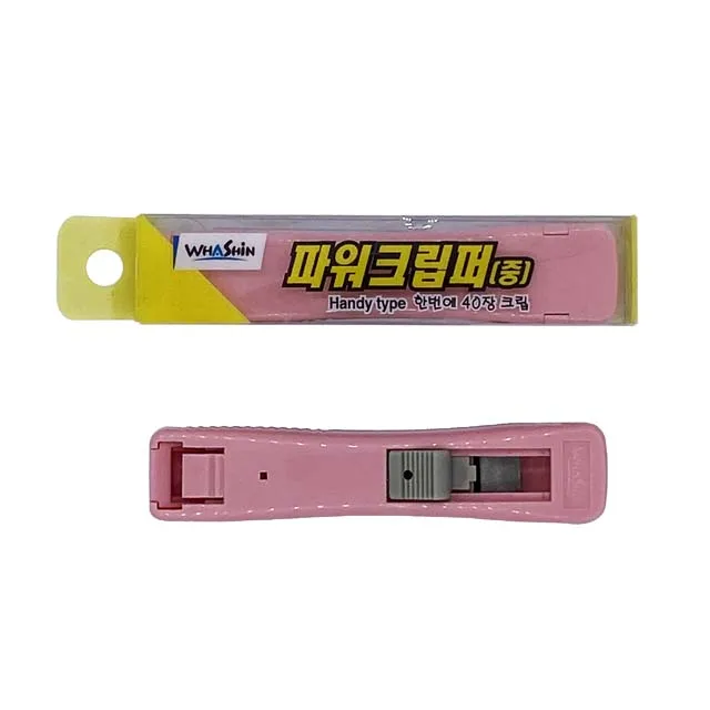 
Multi color office stationery manual clipper for paper 