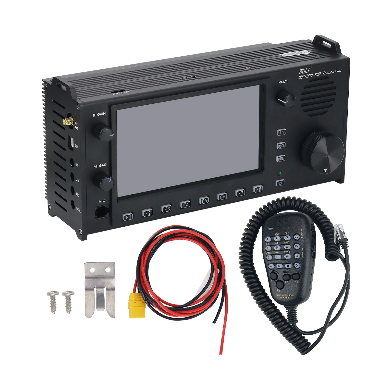

HamGeek RS-998 100W HF+UV All Mode DDC/DUC Transceiver Mobile Radio SDR Transceiver with 7" Touch Screen