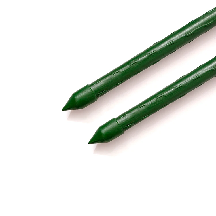 

24-Inch Fiberglass Garden Stakes Tomato Stakes Plant Stakes, Green