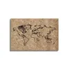 Hot Sale World Map Art Wood Veneer Cork board and Memo board Wall Art