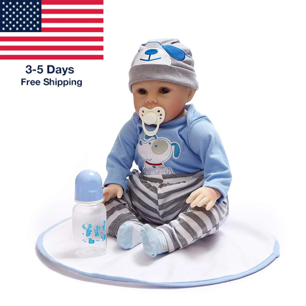 

USA STOCK Full Body Reborn Baby Doll Super Silicone free shipping