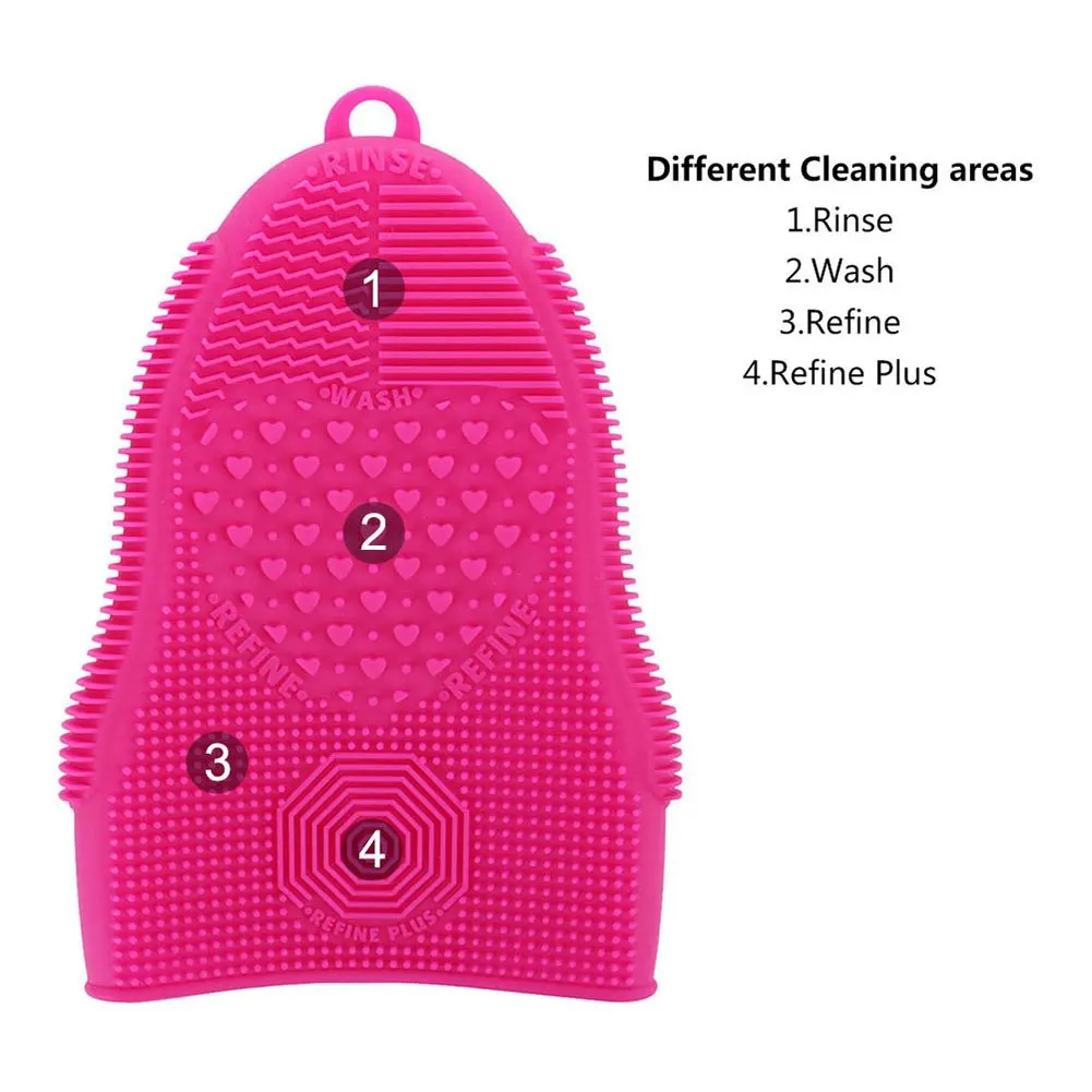 Makeup Brush Cleaner Glove Mat Mitt Silicone Cosmetic Cleaning Scrubber Tool Face Brushes and Eye Brush Washing Pad