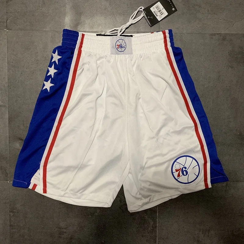 

Original Jerseys Shorts Team 76er #21 Embiid #25 Simmons High-quality with Logo Designer Polyester Men Basketball Jersey Shorts