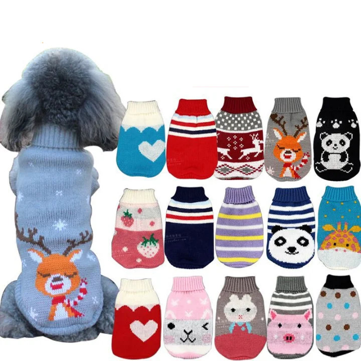 

RS217 Autumn/winter Pet Sweater Cat Clothes dog Wool Knit Sweater