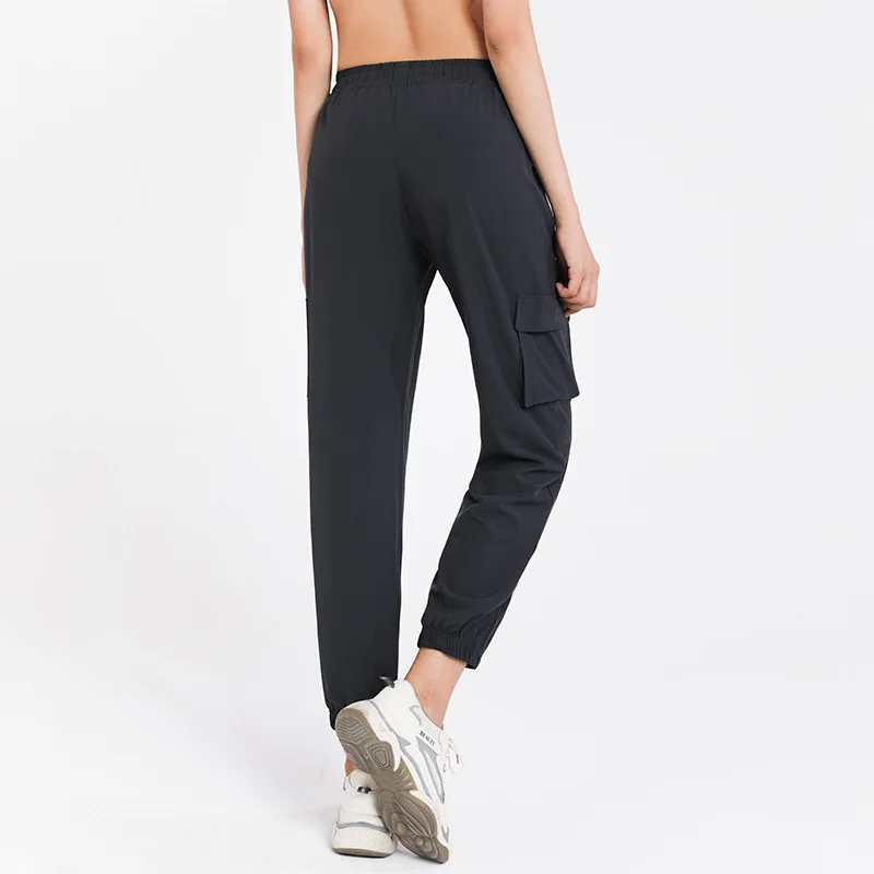 

custom logo Loose casual sports fitness thin Harem Pants fitness yoga pants running jogging pants with pocket for women