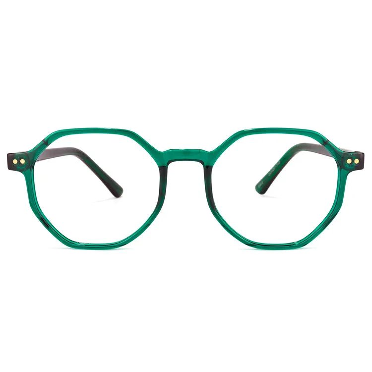 

Zeelool Trendy Unisex Geometric TR90 Green Floral Girls Glasses Design Optical Frames Spectacles, 3 colors