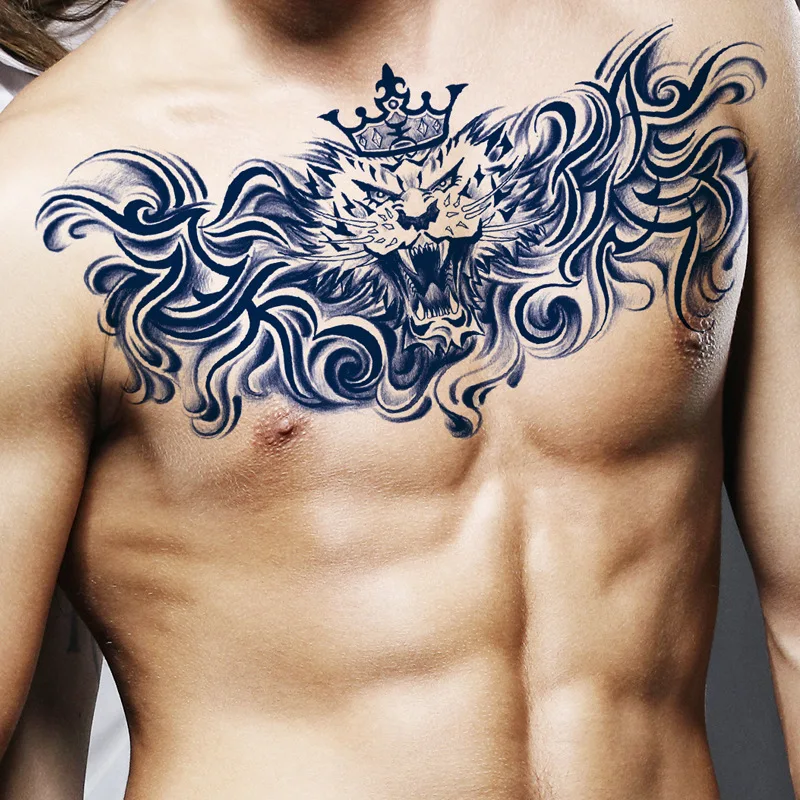 

Temporary Chest Tattoos for Men Waterproof Large Tattoos Sticker