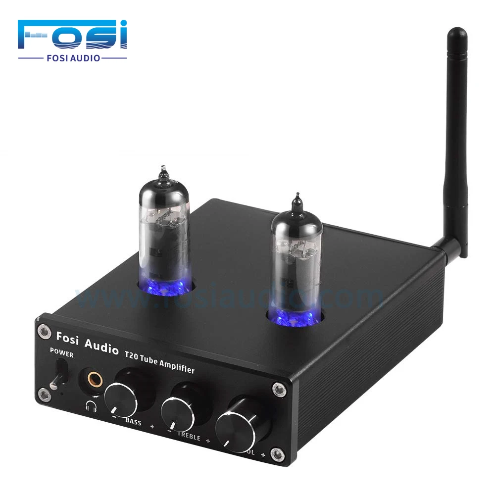 

2 Channel Stereo Bluetooth Tube Amplifier T20, Black