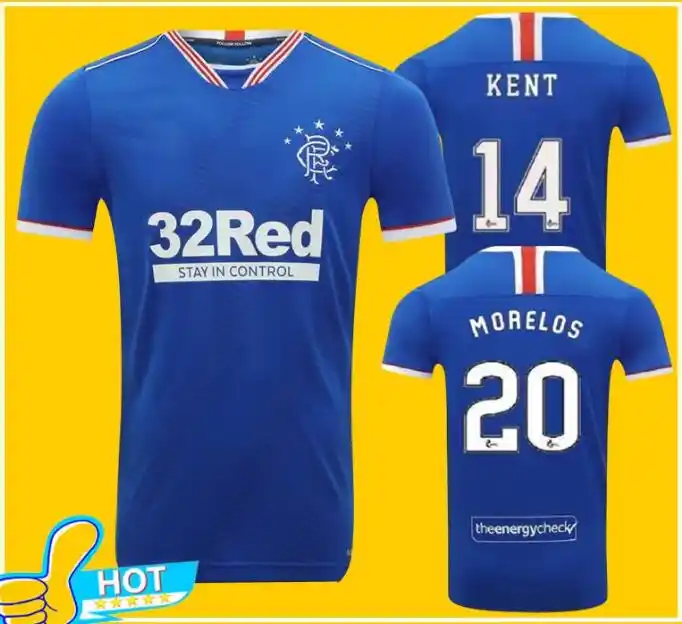 Wholesale Adult 2020 2021 Rangers Fc Home Blue Guest Soccer Jerseys 20 21 Glasgow Rangers Away Black Football Shirt Uniform Kits From M Alibaba Com