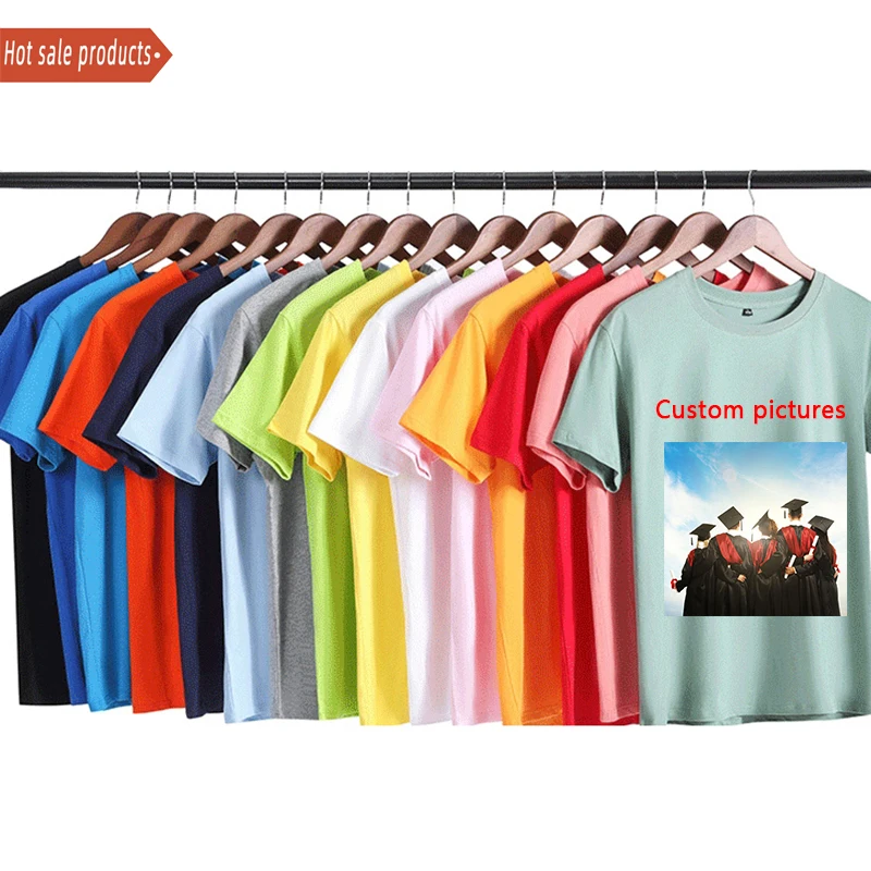 

High Quality Heat Transfer Custom Service T Shirt Short Sleeve Casual Style Printing Men Sublimation T Shirt, Customized color