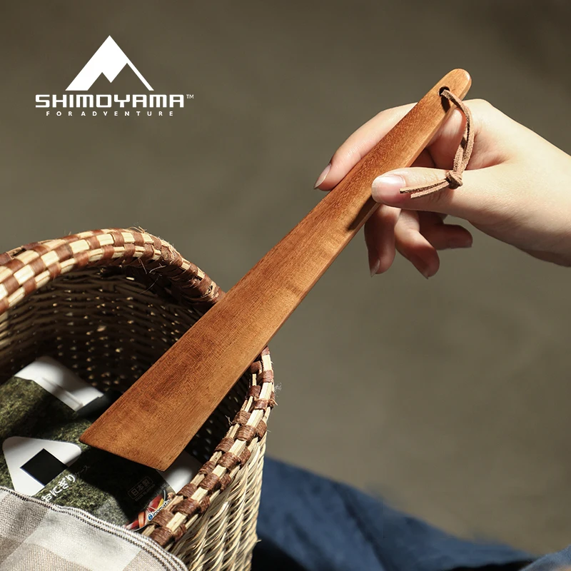 

SHIMOYAMA Outdoor Camping BBQ Cooking Tools Kitchenaid Teak Wood Spatula, Natural color