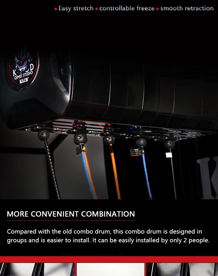 KLCB-caja de carrete de manguera combinado de fábrica, carrete de manguera eléctrica de alta presión/agua/aire para tienda de detalles de coche